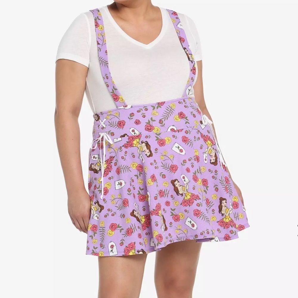 Disney Beauty And The Beast Roses Suspender Skirt Size 3X